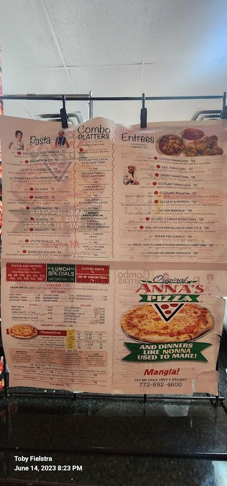 Original Anna's Pizza Menu image 4